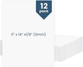 12 Pcs Foam Board 11X14 White Poster Board, Goefun 1/8 Inch Lightweight Acid by Goefun
