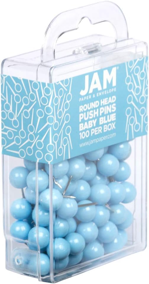JAM PAPER Colorful Push Pins - Image 2