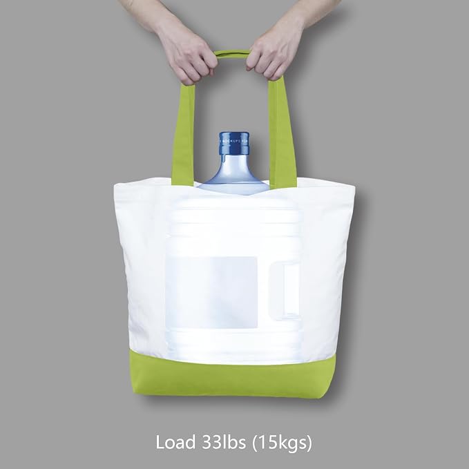 TOPDesign 3-Pack Super Strong Large 12oz Cotton Canvas Tote Bags, Reusable - Image 6