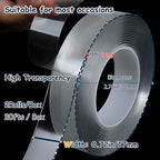 Valley'sYuMiao 2Rolls, Nano Double Sided Mountinging Tape, Adhesive-self Heavy - Image 2
