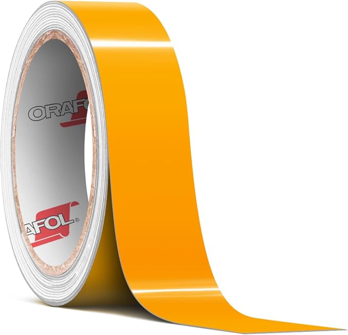ORACAL 651 Gloss Golden Yellow Permanent Vinyl Tape Roll – Premium Adhesive Film by Orafol