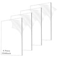 4 Pieces 1/8" Thick Acrylic Sheets, Plexiglass Sheets, Photo Frames by ADTDA