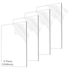 4 Pieces 1/8" Thick Acrylic Sheets, Plexiglass Sheets, Photo Frames by ADTDA