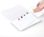 Nuanchu 1 Set Handy Glass Oil Paint Palette Included 10.2 x 6.8 x 1.2 Inches by Nuanchu