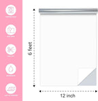 Silver Heat Transfer Vinyl Roll, Soft Metallic Foil HTV - Image 2