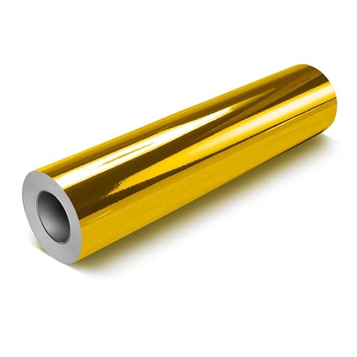 VViViD Chrome Gold Gloss DECO65 Permanent Adhesive Craft Vinyl by VVIVIDVINYL