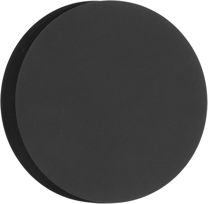MECCANIXITY 60 PCS Black Circle Cutouts Paper, 6 Inch Round Cutouts 200gsm/75lb by MECCANIXITY