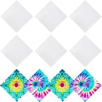 20/40 Pcs White Bandanas for Tie Dye DIY Blank Cotton Bandanas Plain by Fivebop