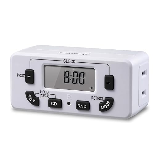 Fosmon 7 Day Digital Timers for Electrical Outlets, Indoor Plug-in Light Timers by Fosmon