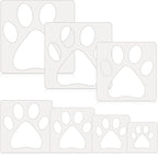 Teling 14 Pcs Paw Stencil for Printing Large Cat Dog Paw Painting Stencils by Teling