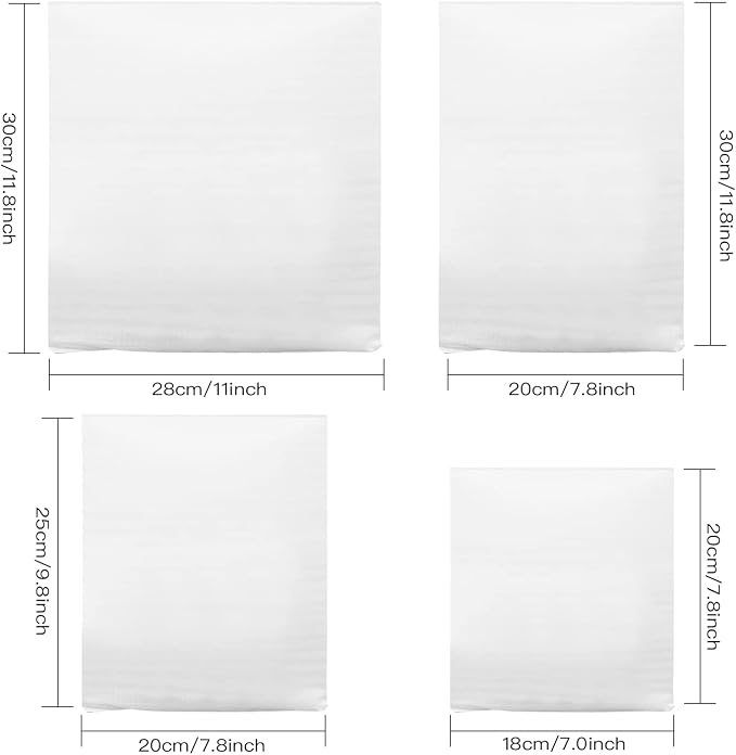 Foam Pouches & Foam Wrap Sheets, 4 Sizes 80 Count Foam Wrap Sheets Cushioning - Image 7