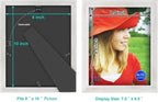 RPJC 8x10 Picture Frames Made of Solid Wood High Definition Glass - Image 4