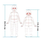 2Pcs Child's French Curve Ruler Sewing Humanoid Patterns Design, Clothing - Image 2