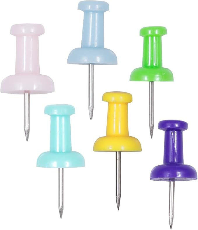 JAM PAPER Colorful Push Pins - Image 3