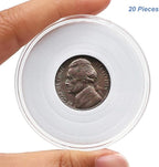 20pcs Clear Plastic Coin Capsules, Coin Collection Case of 5 Size - Image 6