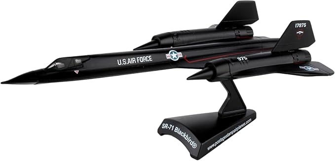 Postage Stamp USAF SR-71 Blackbird Die-Cast Metal Model – 1:200 Scale Strategic - Image 2