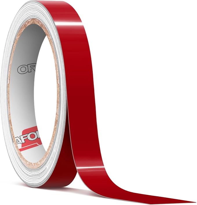 ORACAL 651 Gloss Red Permanent Vinyl Tape Roll – Premium Adhesive Film by Orafol