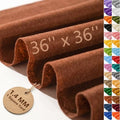 1.4mm Felt Fabric 36'' X 36'' Large Felt Sheets Soft Craft Felt by The Yard by FEIYAUMI