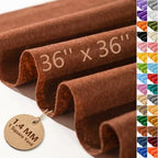 1.4mm Felt Fabric 36'' X 36'' Large Felt Sheets Soft Craft Felt by The Yard by FEIYAUMI