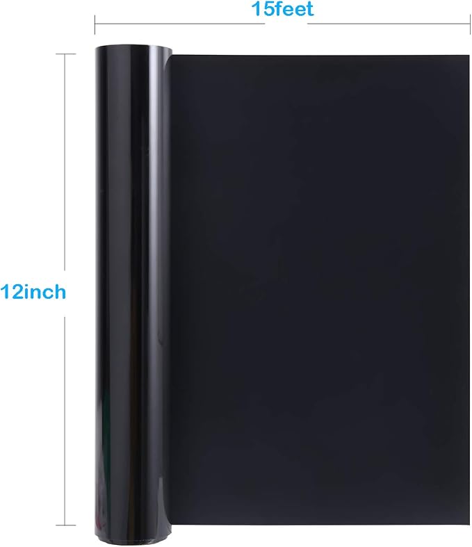 SOMOLUX HTV Matte Black Iron on Vinyl Compatible - Image 2