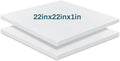 Frienda 2 Pack 1" x 22" x 22" Upholstery High Density Foam Cushion Replacement by Frienda