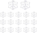 UNICRAFTALE About 600Pcs Christmas Snowflake Beads Bulk Transparent Clear Mini by UNICRAFTALE
