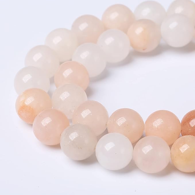 61PCS 6mm Natural Pink Aventurine Gemstone Beads Round Loose Spacer Stone Beads - Image 2