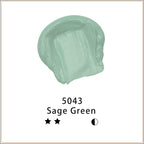Artecho Sage Green Acrylic Paint 500ml / 17oz Large Bottle | Semi Glossy Finish - Image 2