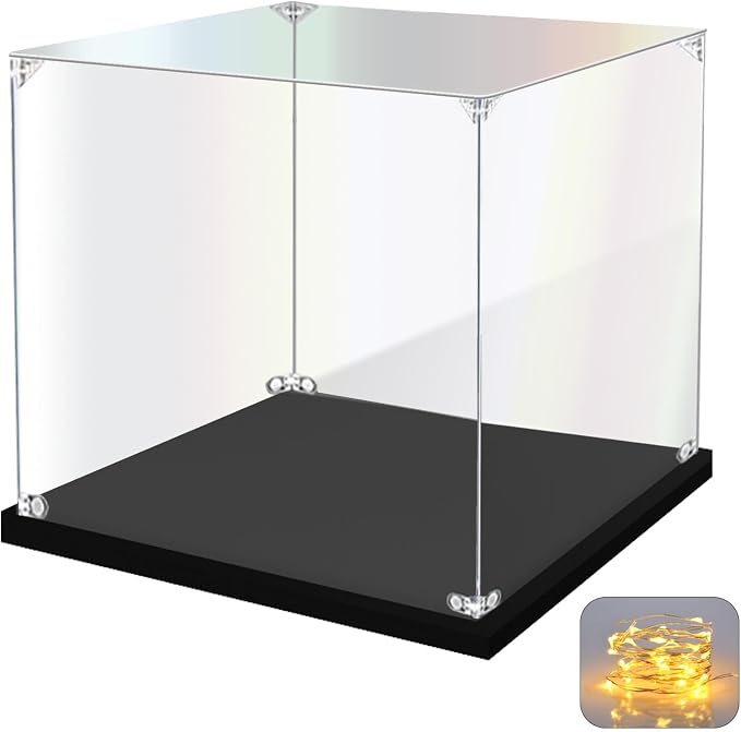 KOLIPI Acrylic Display Case for Collectibles Assemble Clear Acrylic Display Box by KOLIPI