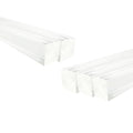 5Pcs Clear Acrylic Square Rods, 12mm x 300mm Thick Transparent Plastic Dowel by HXymxkeqi