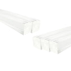 5Pcs Clear Acrylic Square Rods, 12mm x 300mm Thick Transparent Plastic Dowel by HXymxkeqi