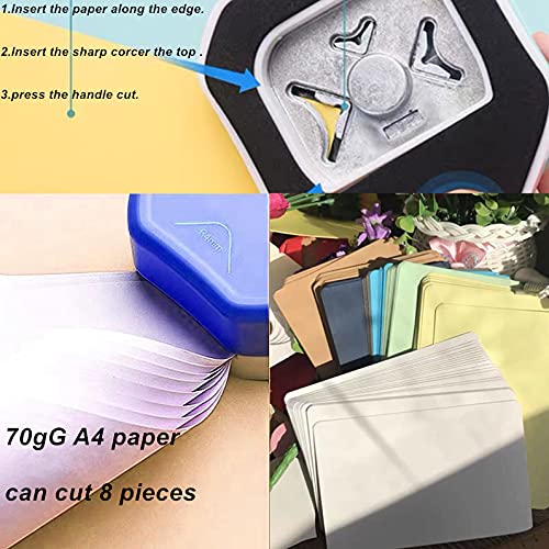 QIQQIKIN Paper Corner Rounder 3 in 1 （R4mm+R7mm+R10mm）， Punches - Image 6