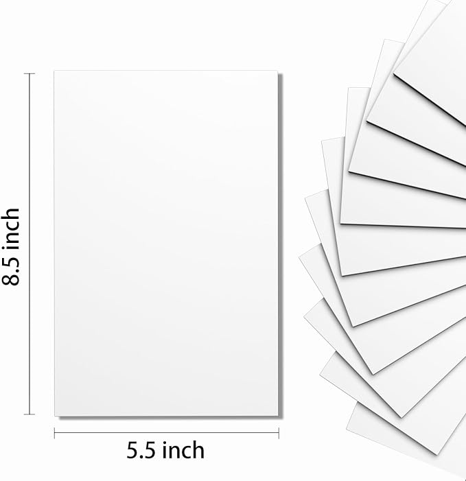 Do²ping White Foam Sheets Crafts, 8.5x5.5 Inch Eva Craft Foam Paper - Image 2