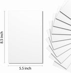Do²ping White Foam Sheets Crafts, 8.5x5.5 Inch Eva Craft Foam Paper - Image 2