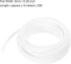 uxcell PET Expandable Sleeving 20ft 1/4" White Cable Management Sleeve Cord - Image 3