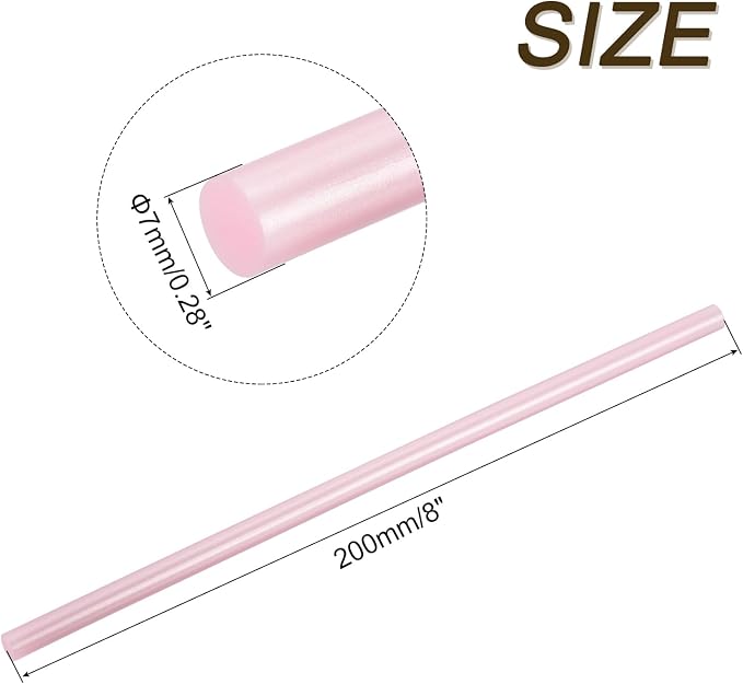 uxcell 30pcs Full Size Hot Glue Gun Sticks 8-inch x 0.27-inch High Sticky Small - Image 2