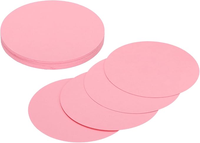 MECCANIXITY 24 Pcs Circle Card Stock, 3.9 Inch Round Cutouts Paper Thick by MECCANIXITY