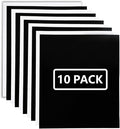 FUNKAKA HTV Heat Transfer Vinyl Bundle, 5 Black HTV Vinyl and 5 White Iron on by FUNKAKA
