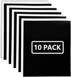 FUNKAKA HTV Heat Transfer Vinyl Bundle, 5 Black HTV Vinyl and 5 White Iron on by FUNKAKA