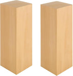 2 Pack 10x3x3 inch Basswood Carving Blocks, Unfinished Bass Wood Blocks by HOME