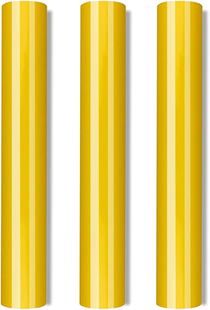3D Puff Heat Transfer Vinyl 3 Sheets 12"x10"-Yellow Color | Puff Iron on Vinyl by Venitor