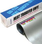 PU Heat Transfer Vinyl 12"×10ft Roll Silver – HTV by GIO-FLEXHTVFashionMask