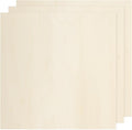 MECCANIXITY 3pcs Basswood Sheets 8 x 8 x 1/8 Inch Unfinished Wood Boards Plywood by MECCANIXITY