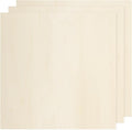 MECCANIXITY 3pcs Basswood Sheets 12 x 12 x 1/8 Inch Unfinished Wood Boards by MECCANIXITY