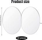 Jetec 30 Pcs 2.5 Inch Acrylic Circle Blanks Clear Disc Round Transparent - Image 2