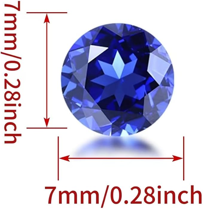 AierCrystal Royal Blue Cornflower Blue Deep Blue Sapphire Color Cubic Zirconia - Image 2