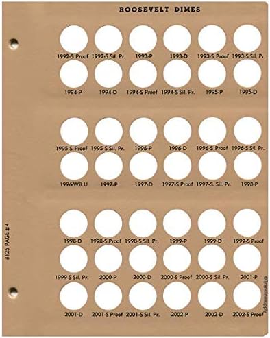 Dansco US Roosevelt Dime Coin Album - Image 6