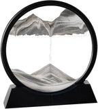 Arthink Moving Sand Art Picture in Motion Round Glass 3D Deep Sea Landscape by Arthink