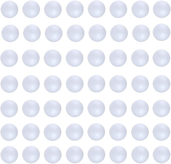 DIYASY 100 Pcs Mini Craft Foam Balls, 1Inch Mini Foam Balls by HandicraftsandDecoration