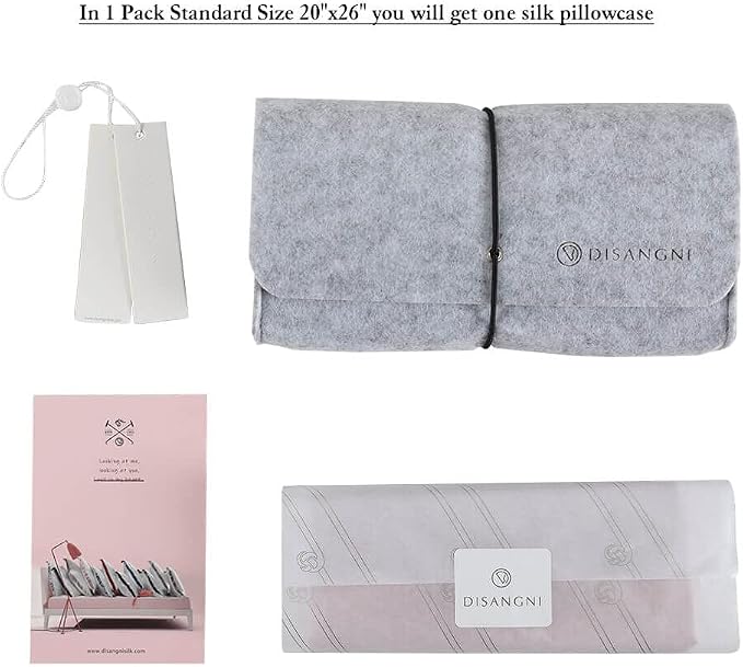 DISANGNI 100% Natural Mulberry Silk Pillow case - Image 4